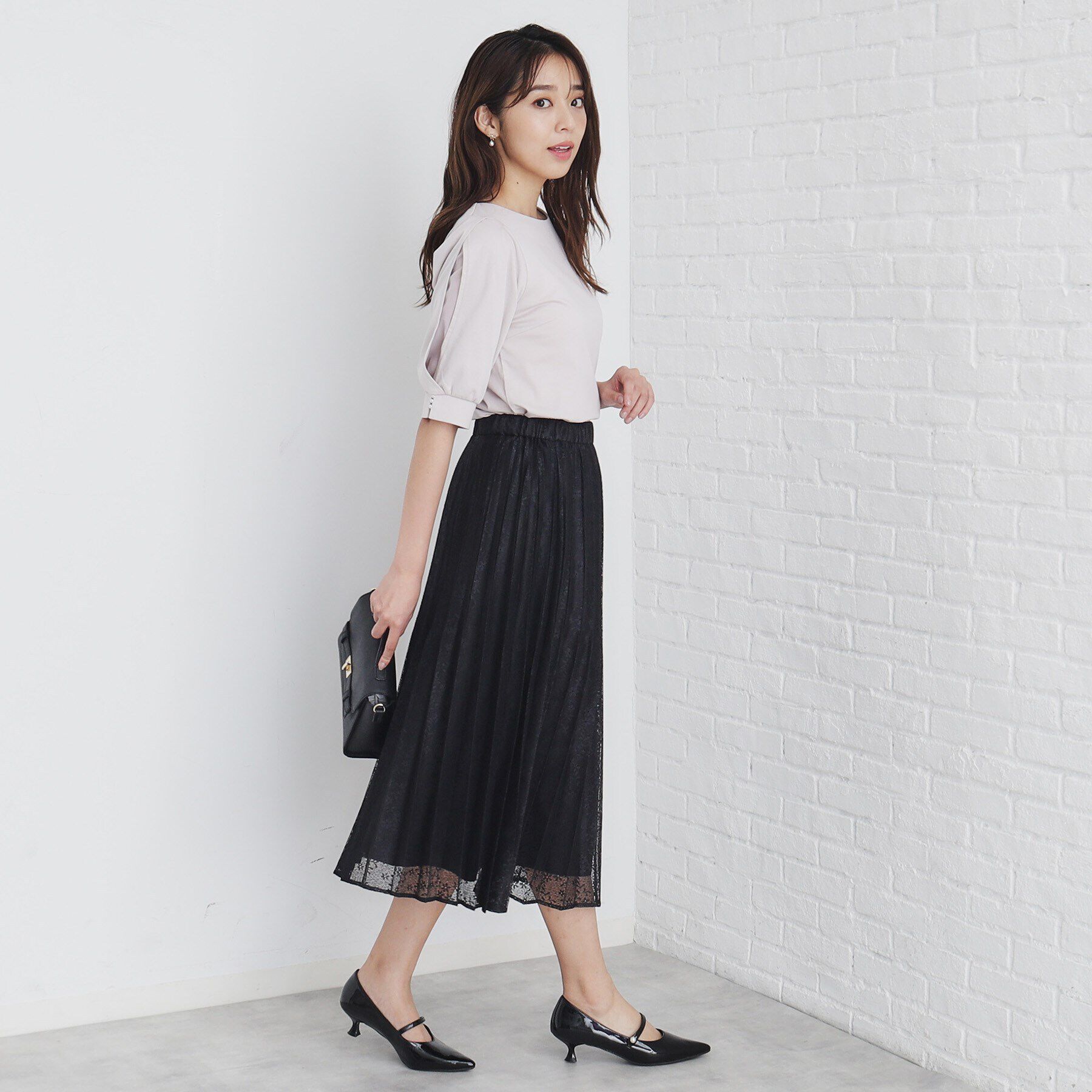 index「クールタッチラップスリーブトップス【洗濯機洗い可/接触冷感】」|Tシャツ・カットソー|