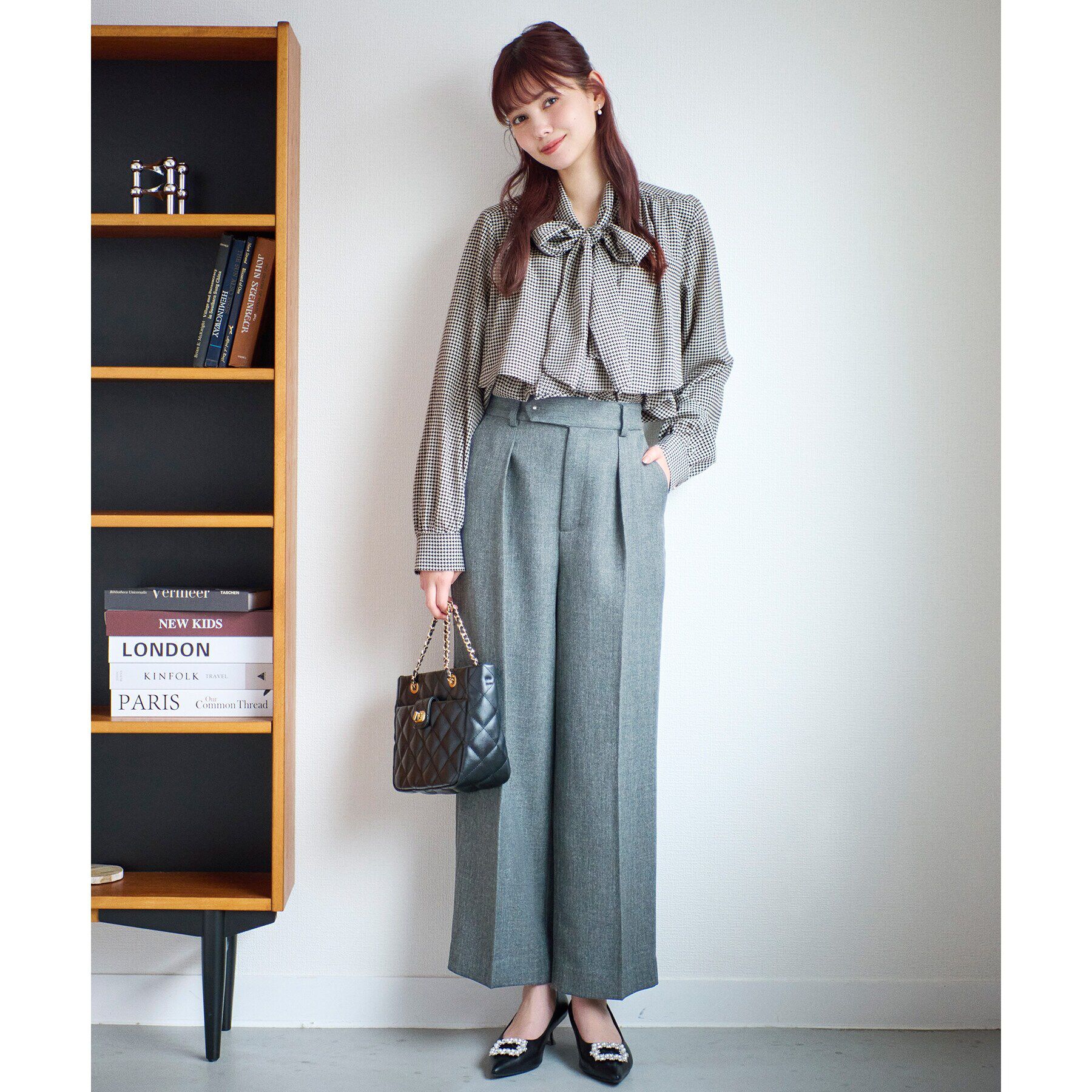 index「《5color/XS-LLsize》レイヤードボウタイブラウス【洗濯機洗い可/イージーアイロン】」|シャツ・ブラウス|