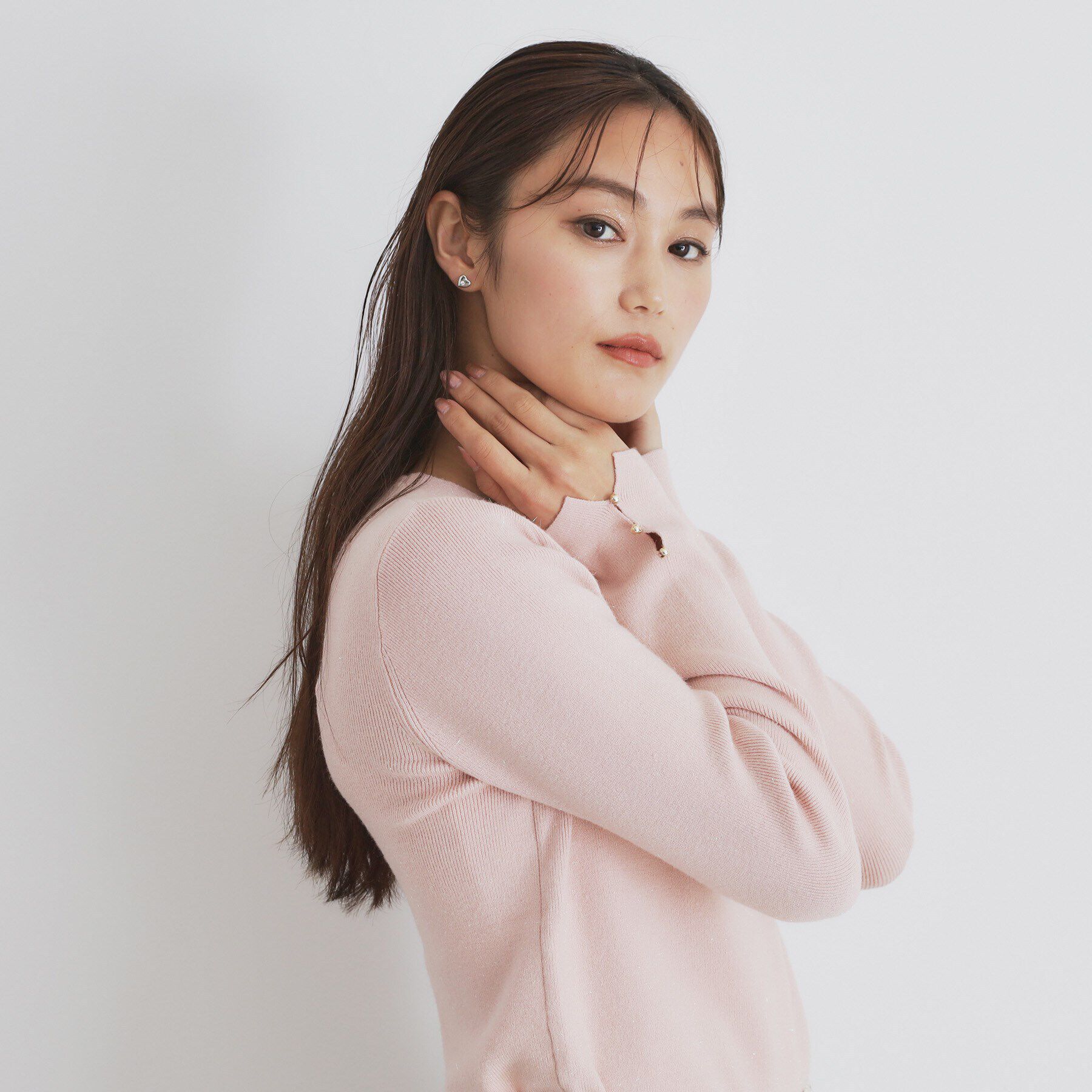 index「《6color/S-LLsize》ラメ混Vネックニット【洗濯機洗い可】」|ニット・セーター|