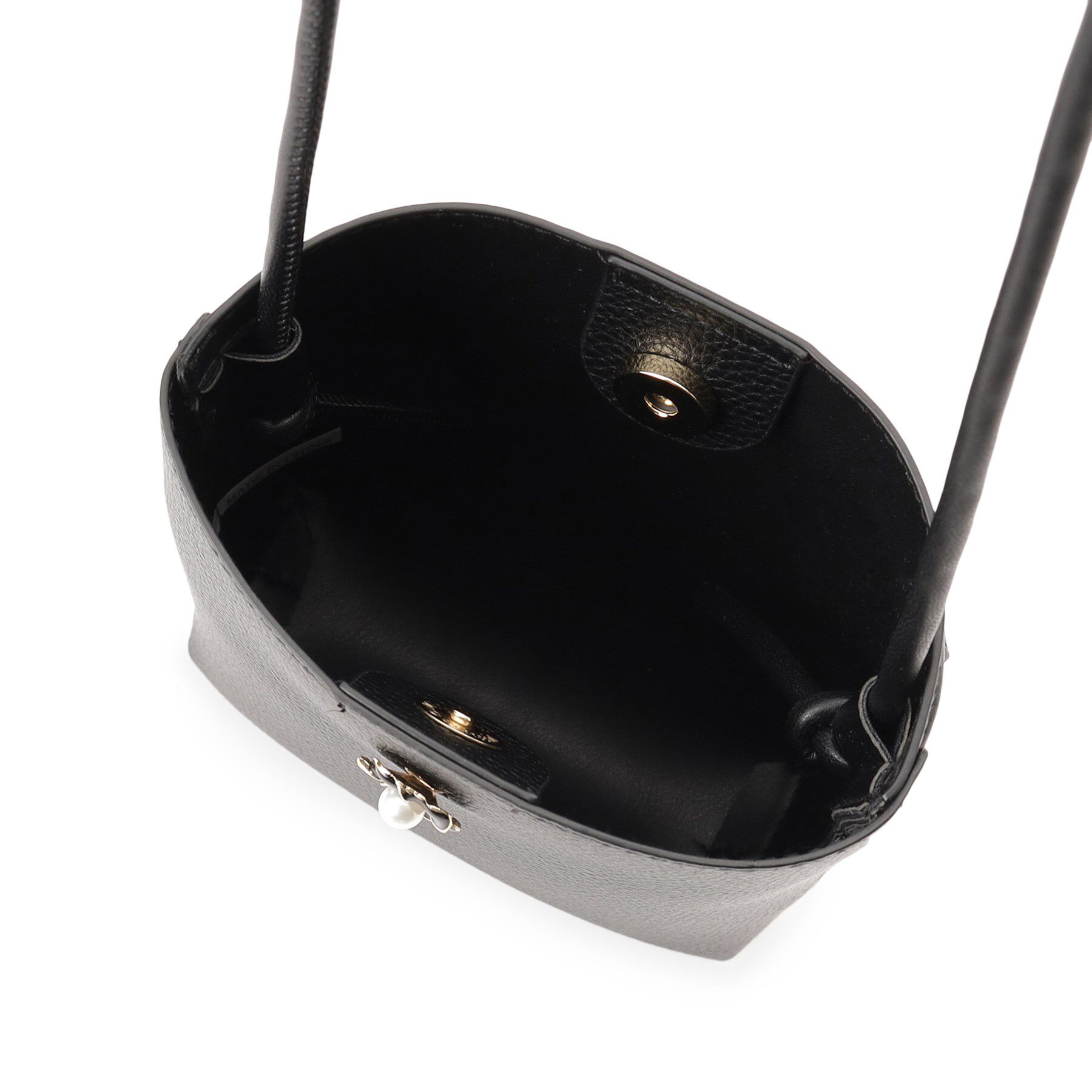 index「【クリアポケット付】フラワーパーツ合皮ミニショルダーバッグ」|ショルダー・メッセンジャー|