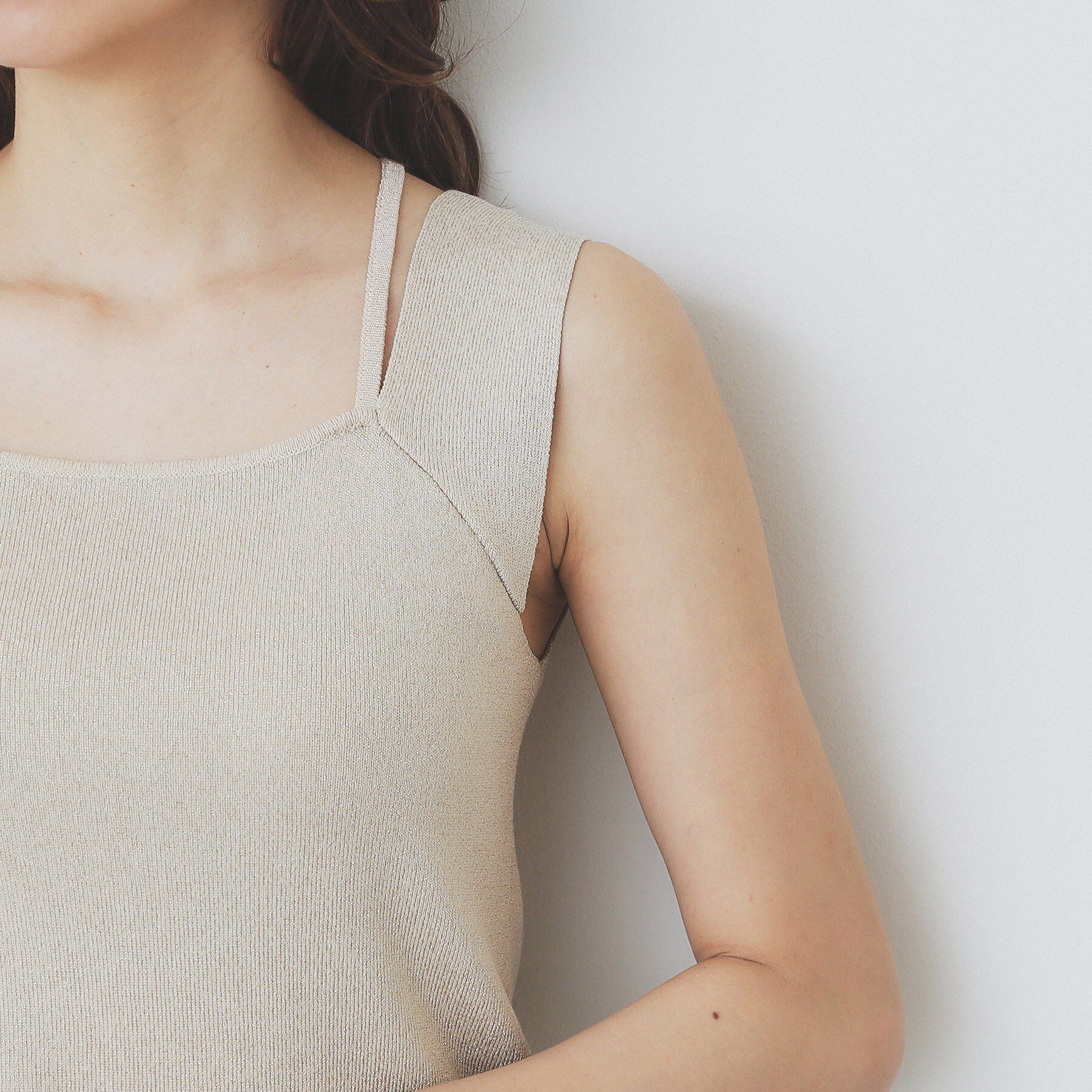 index「スクエアネックニットタンク【洗濯機洗い可】」|キャミソール|
