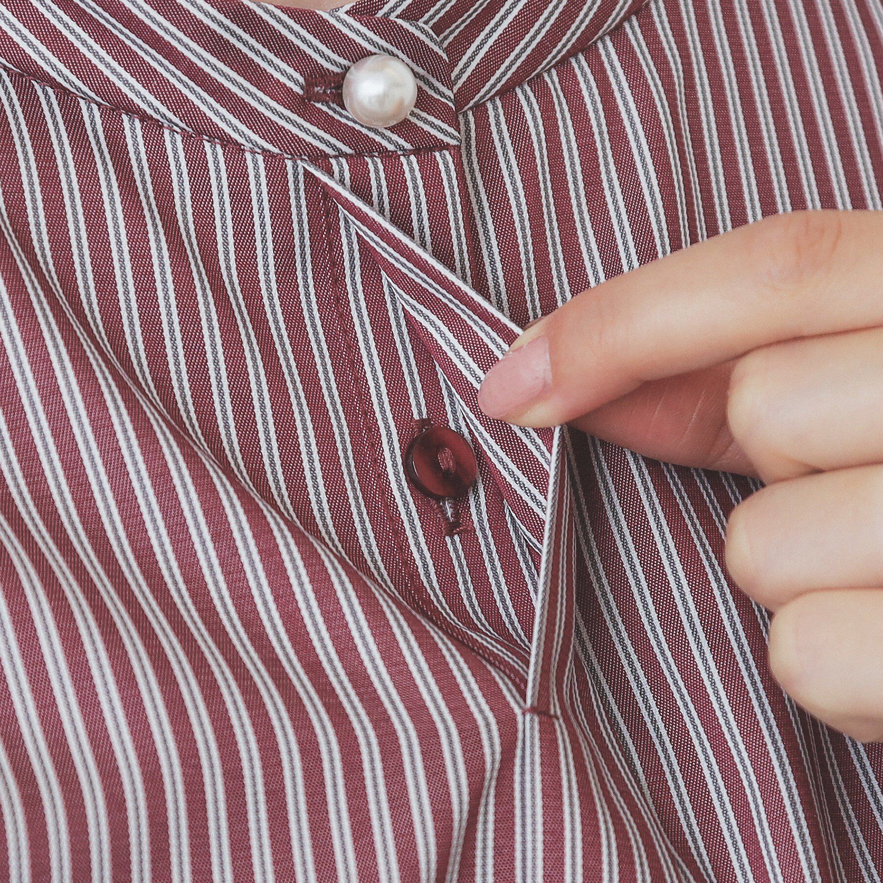 index「《XS-LLサイズ》マルチストライプシャツワンピース【洗濯機洗い可/イージーアイロン/防シワ】」|ワンピース|