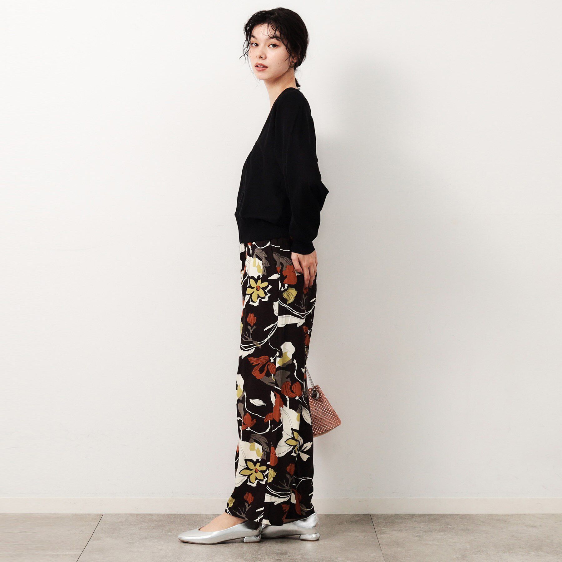 OPAQUE.CLIP「フラワービックプリントイージーパンツ【洗える】」|その他|