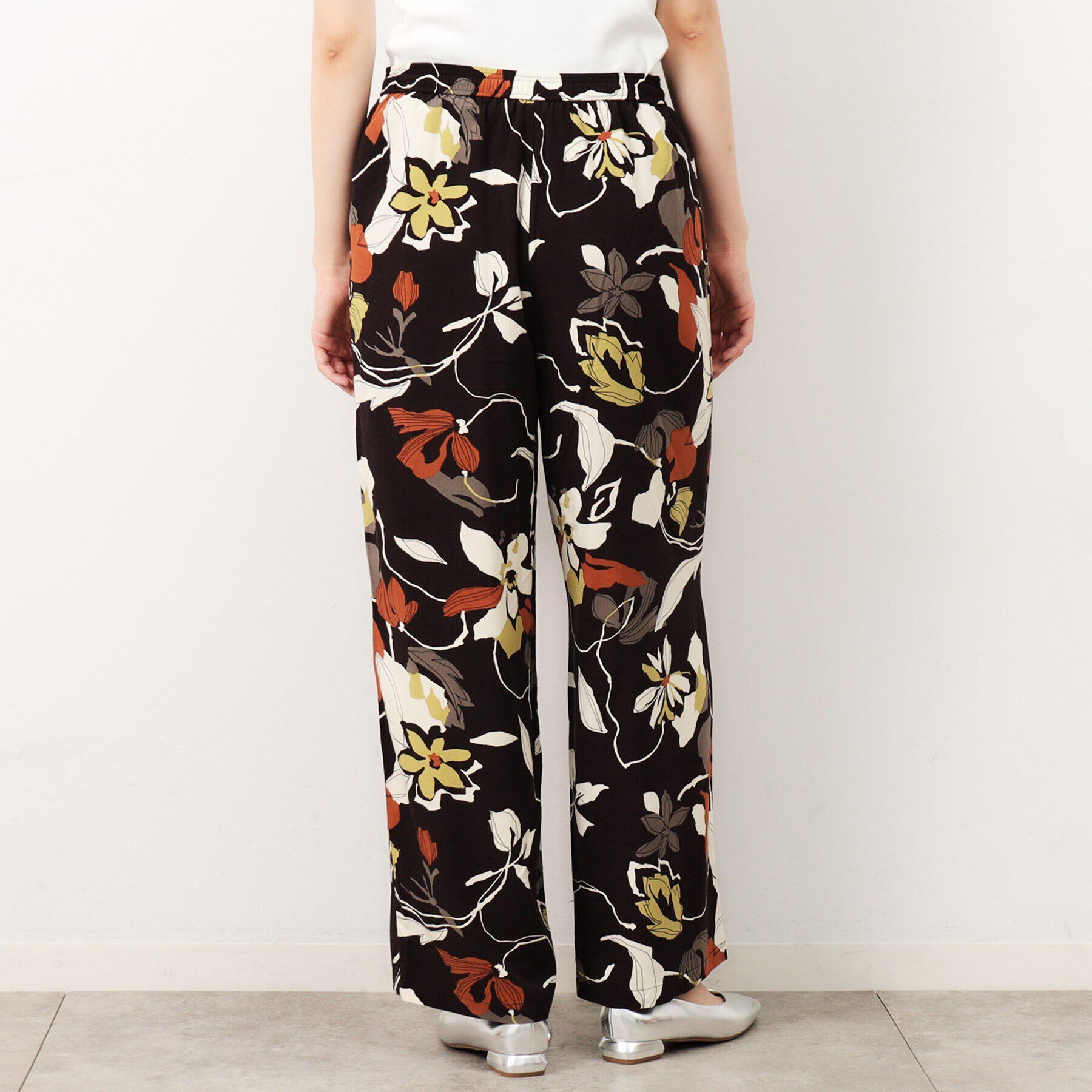 OPAQUE.CLIP「フラワービックプリントイージーパンツ【洗える】」|その他|