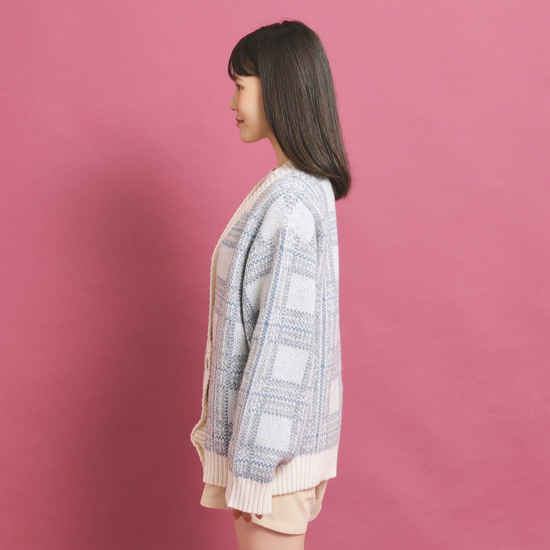 PINK-latte「モヘヤタッチニットカーディガン」|カーディガン|