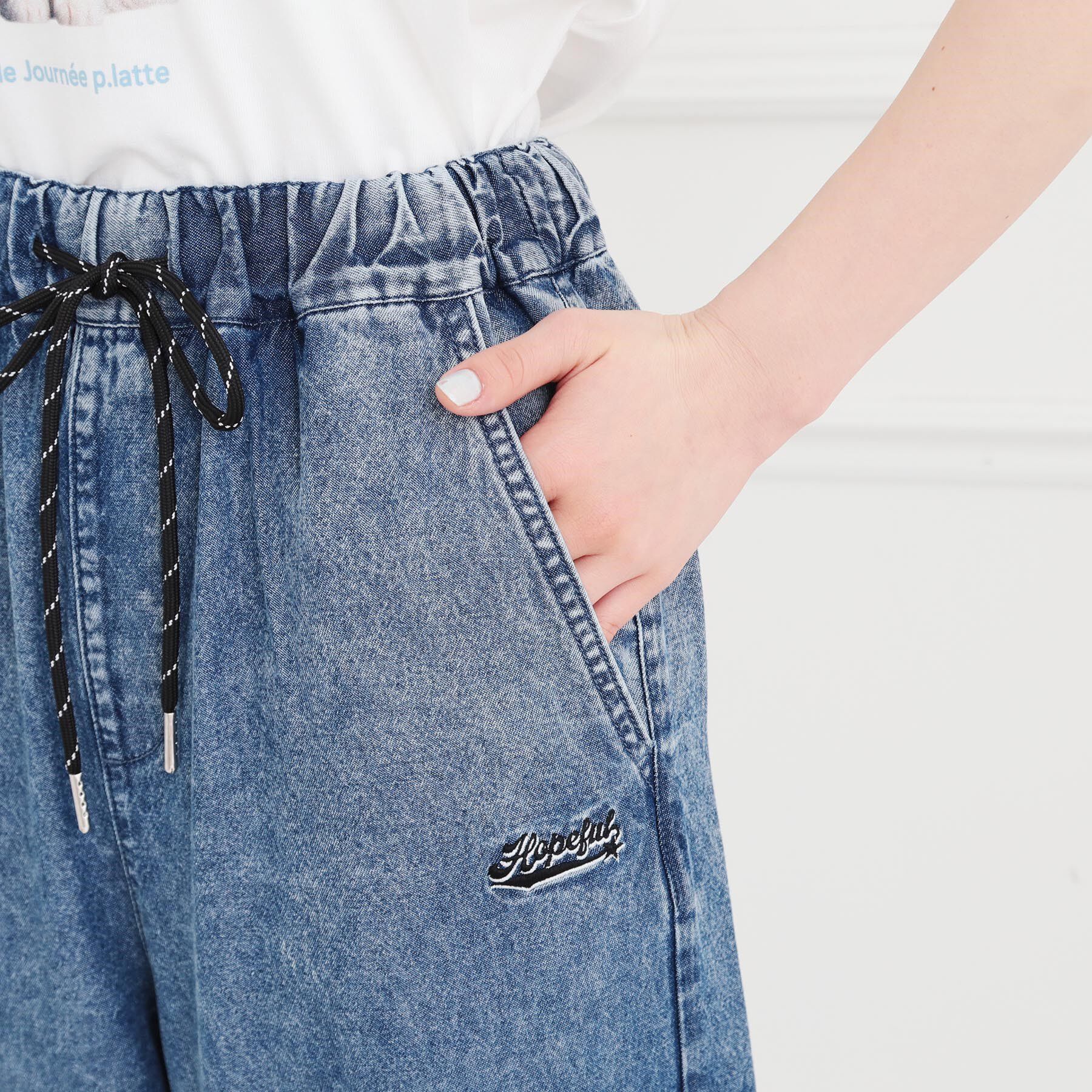 PINK-latte「デニムバレルカーゴパンツ」|その他|