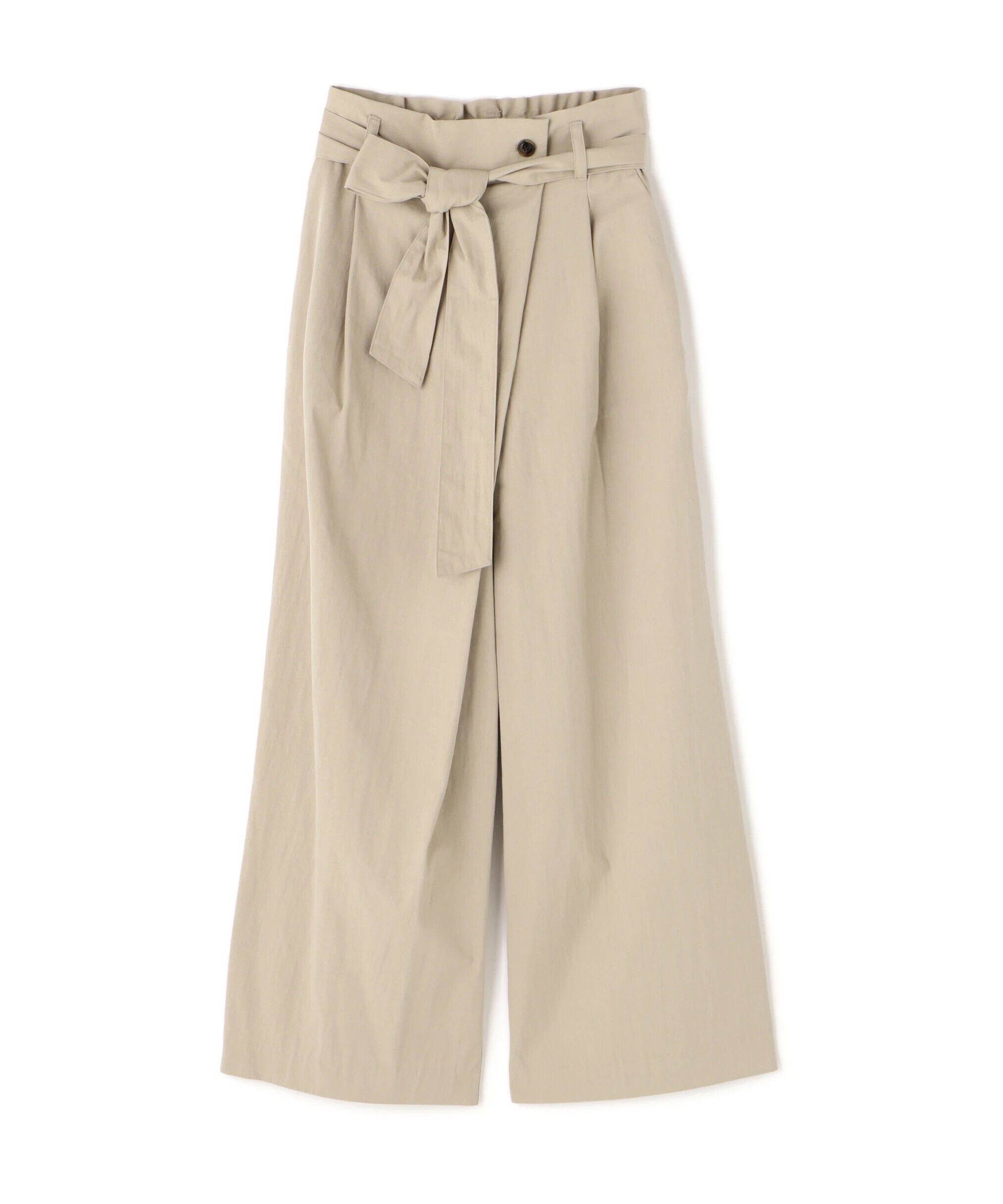  「ベルト付きラップ風ワイドパンツ」|その他|