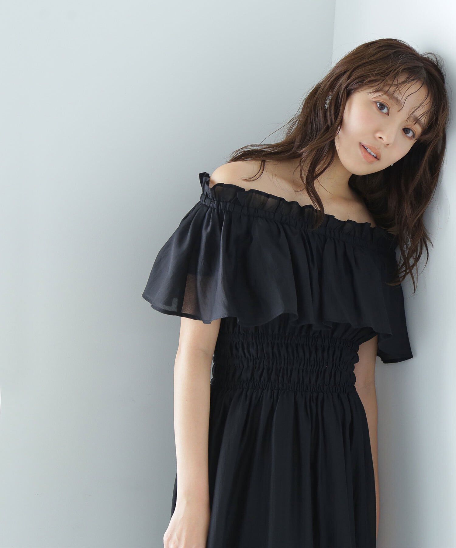  「シアーオフショルワンピース」|ワンピース|