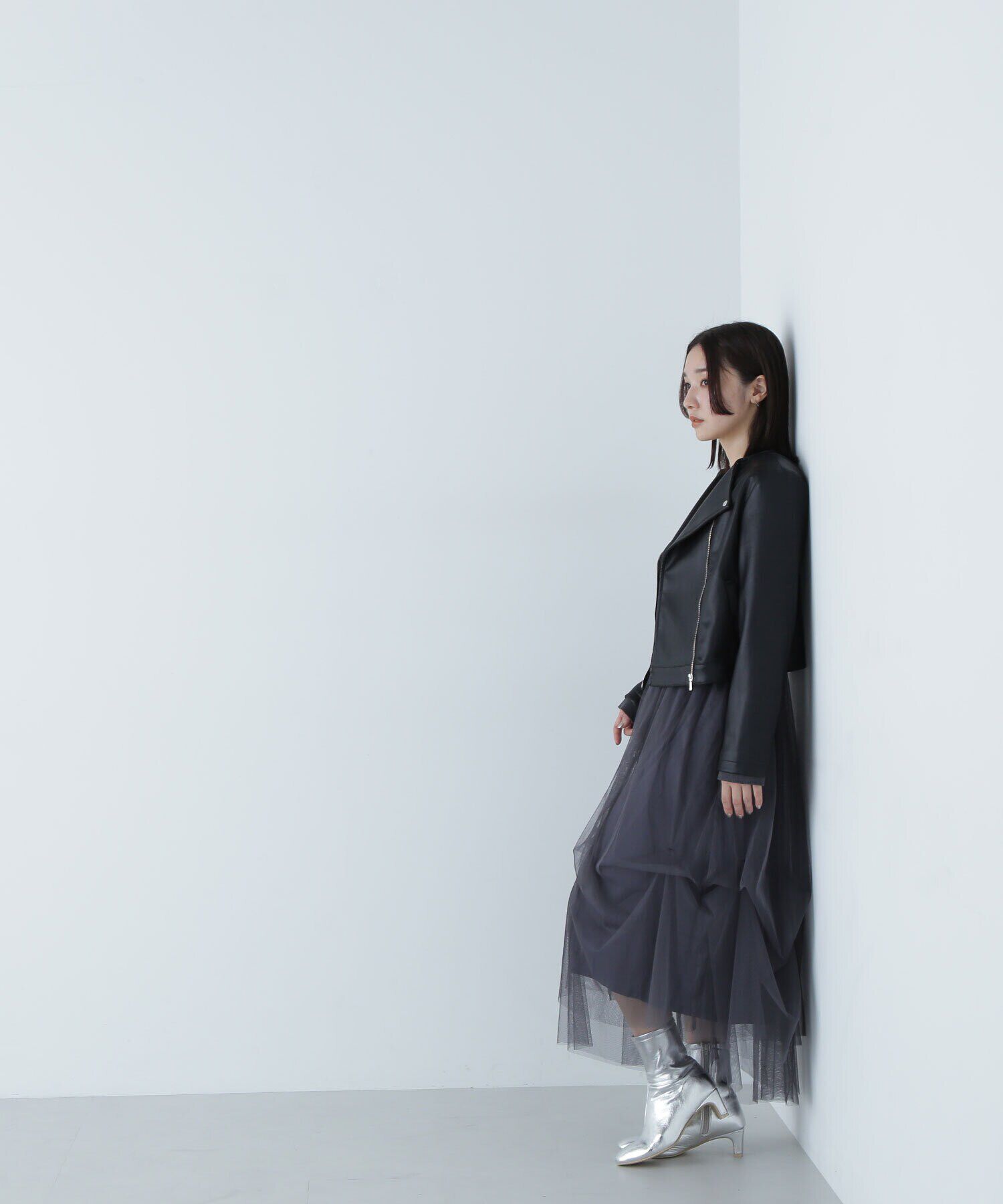  「アンサンブルチュールニットワンピース」|ワンピース|