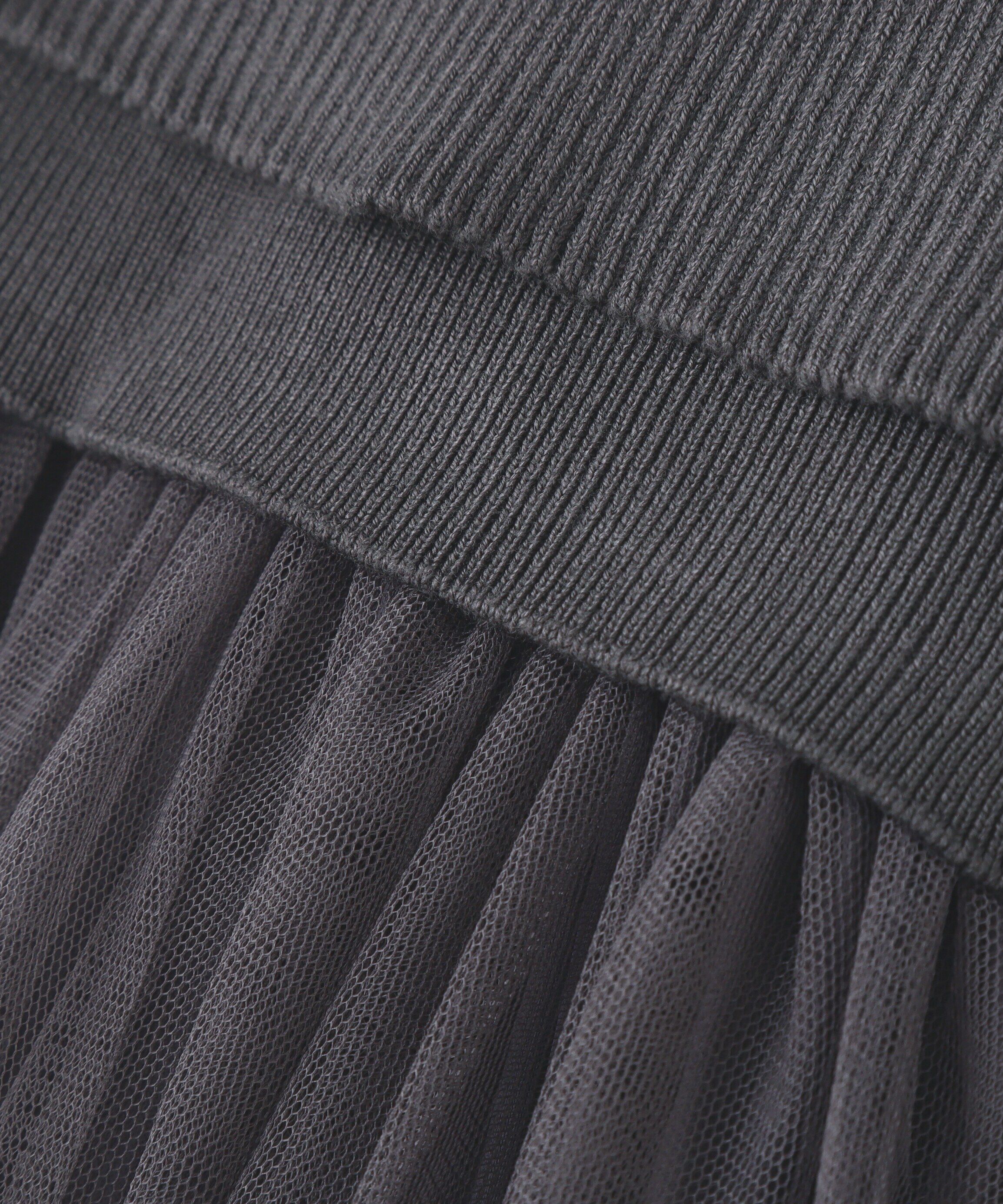  「アンサンブルチュールニットワンピース」|ワンピース|