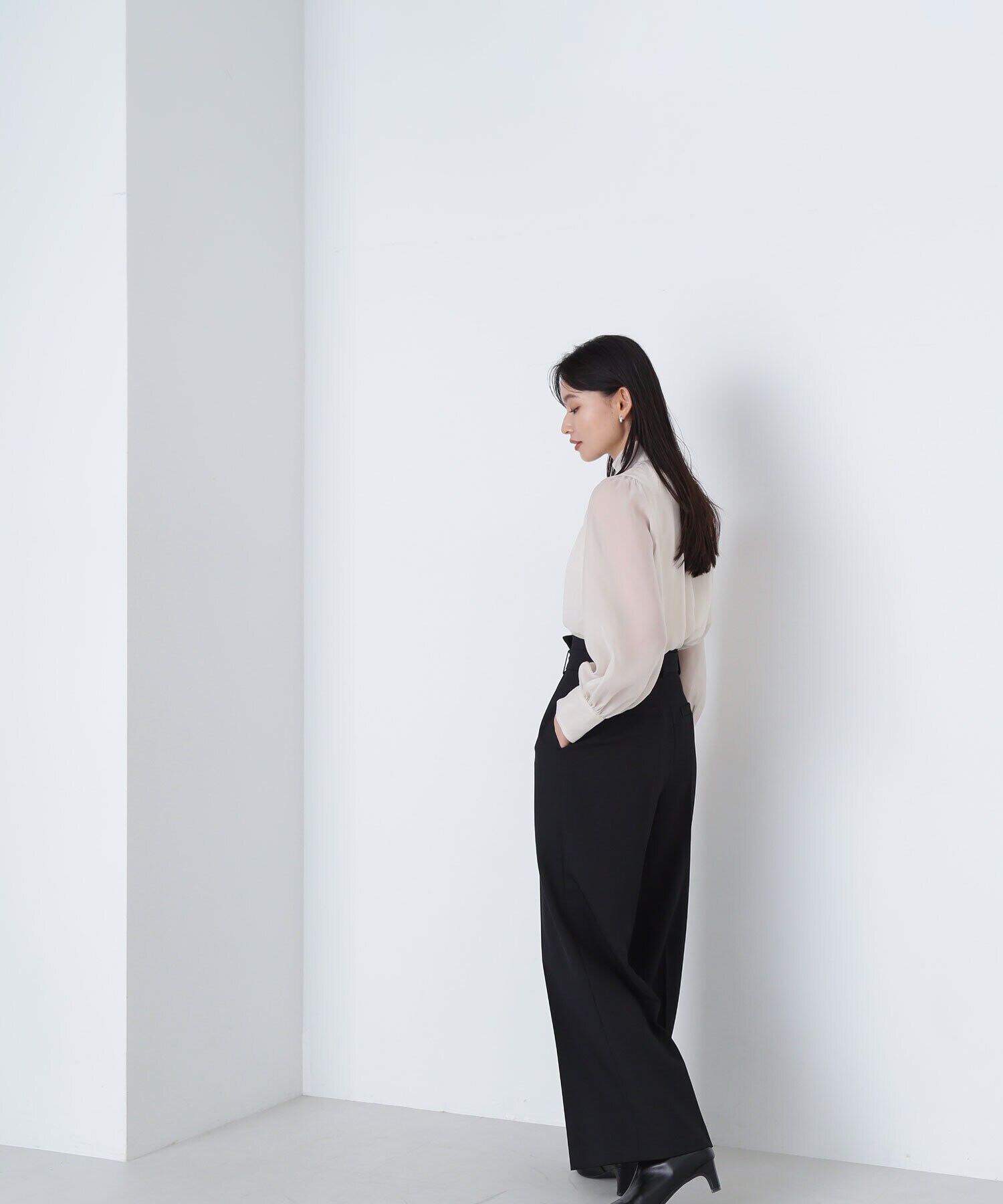  「＜クリアツイルセットアップシリーズ＞ベルテッドワイドパンツ」|その他|