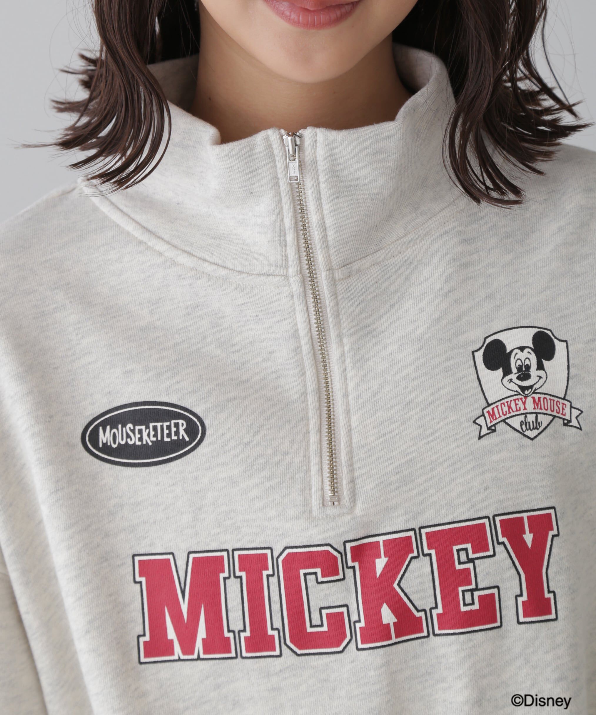  「〈ディズニーコレクション〉ハーフジップスウェット」|Tシャツ・カットソー|