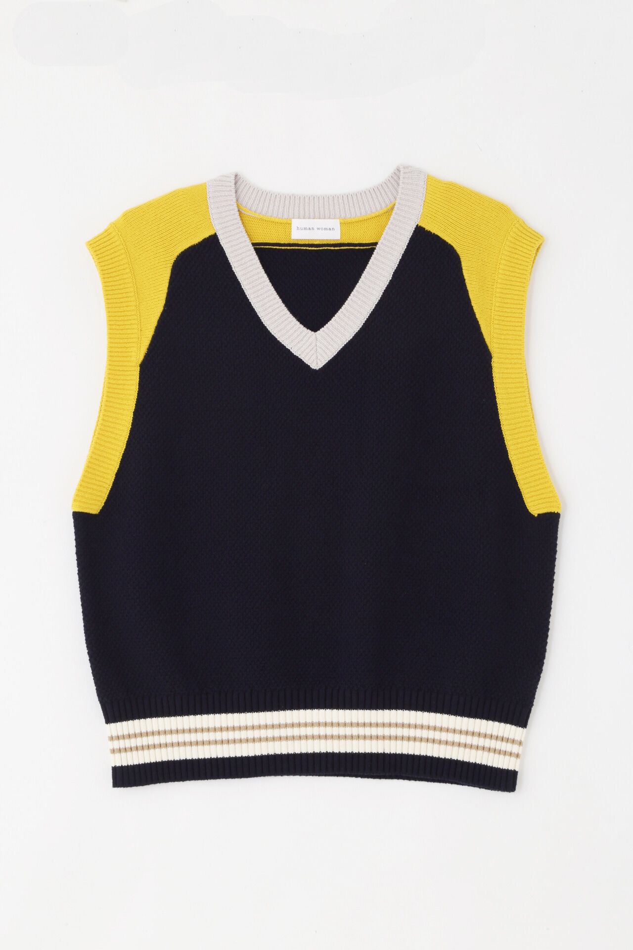  「◆カラーブロックベストニット」|ニット・セーター|