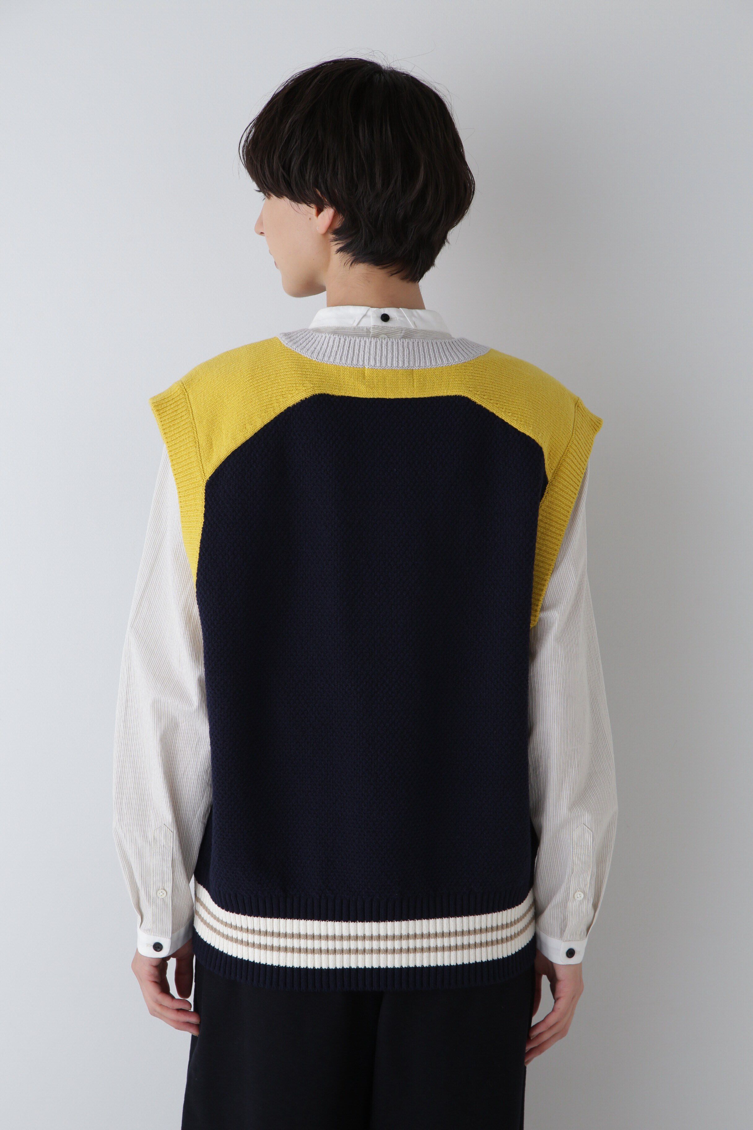  「◆カラーブロックベストニット」|ニット・セーター|