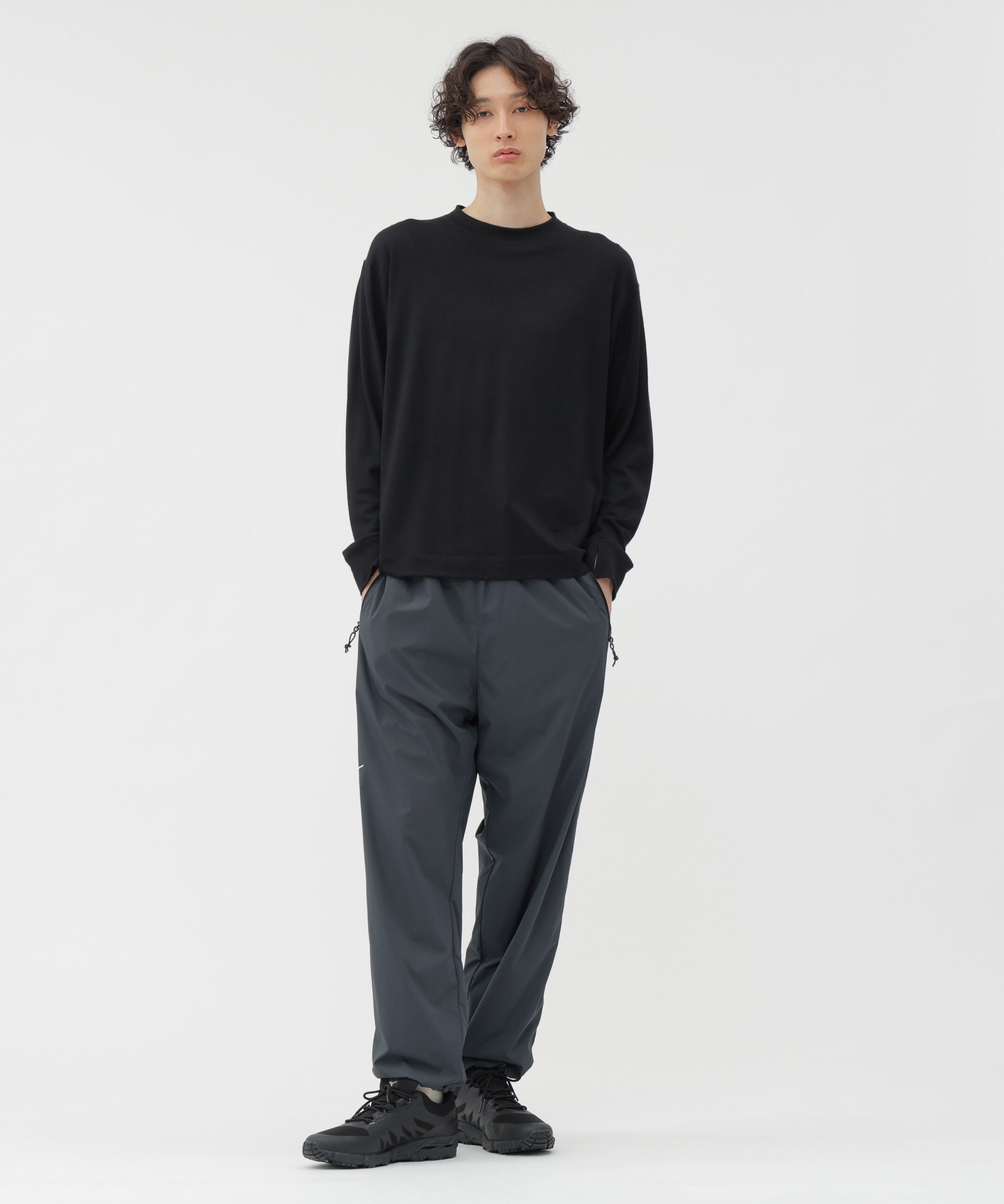 MARGARET HOWELL「FINEGAUGE WASHABLE WOOL JERSEY TOP」|Tシャツ・カットソー|