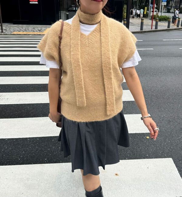 archives「＜Ｌｔｄ．＞ＭＩＸ　ＫＮＩＴ　ＶＥＳＴ」|ニット・セーター|BEIGE