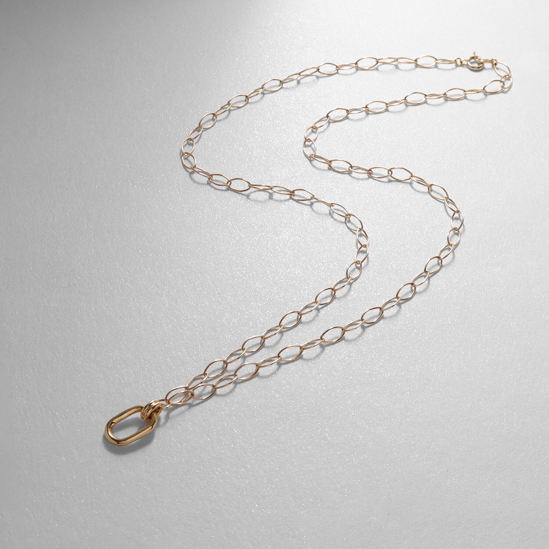 COCOSHNIK「K10中空オーバル ネックレス」|ネックレス|イエローゴールド(1