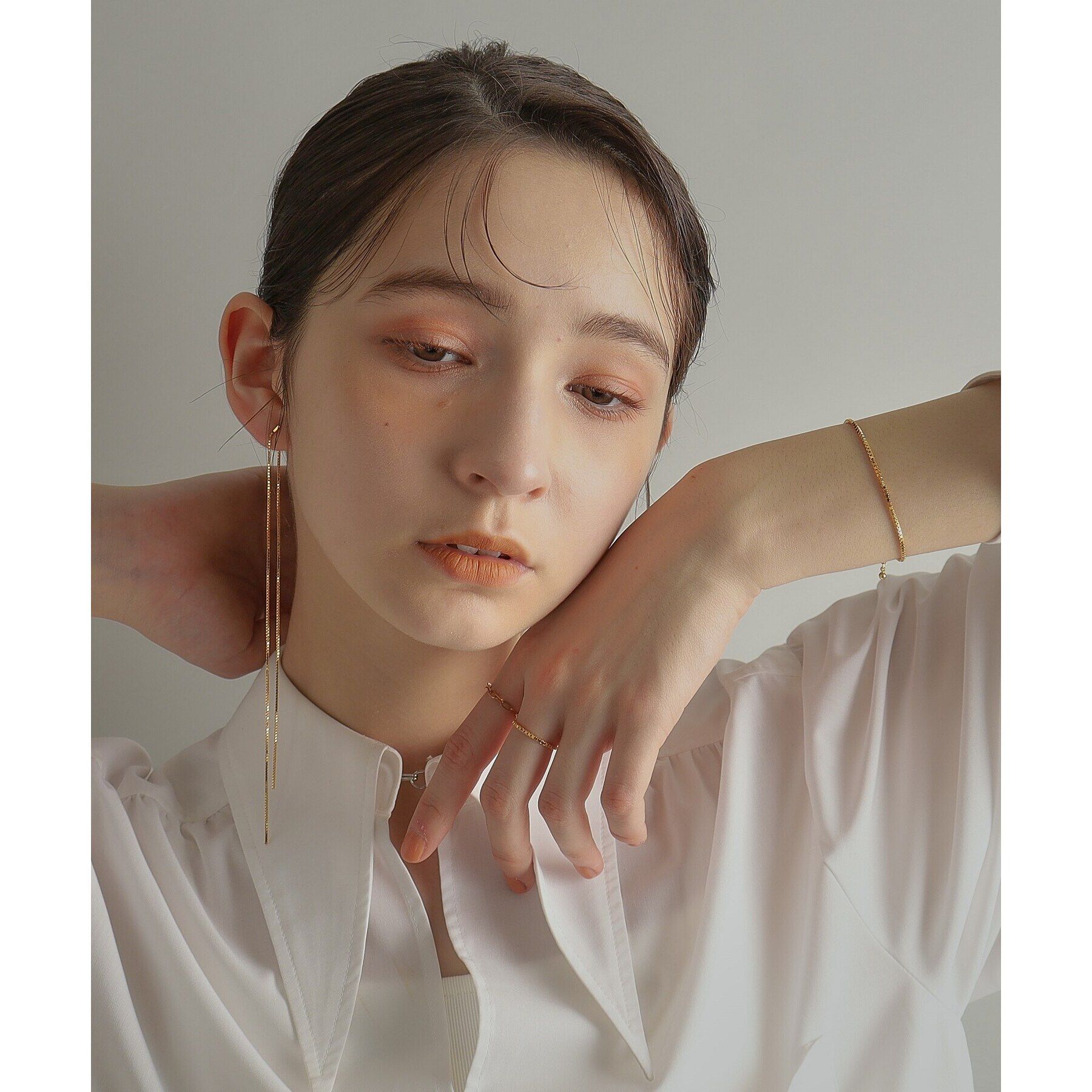 COCOSHNIK ONKITSCH「シルバー デザインチェーン ベネチアンブレスレットＳ GP」|ブレスレット・バングル|