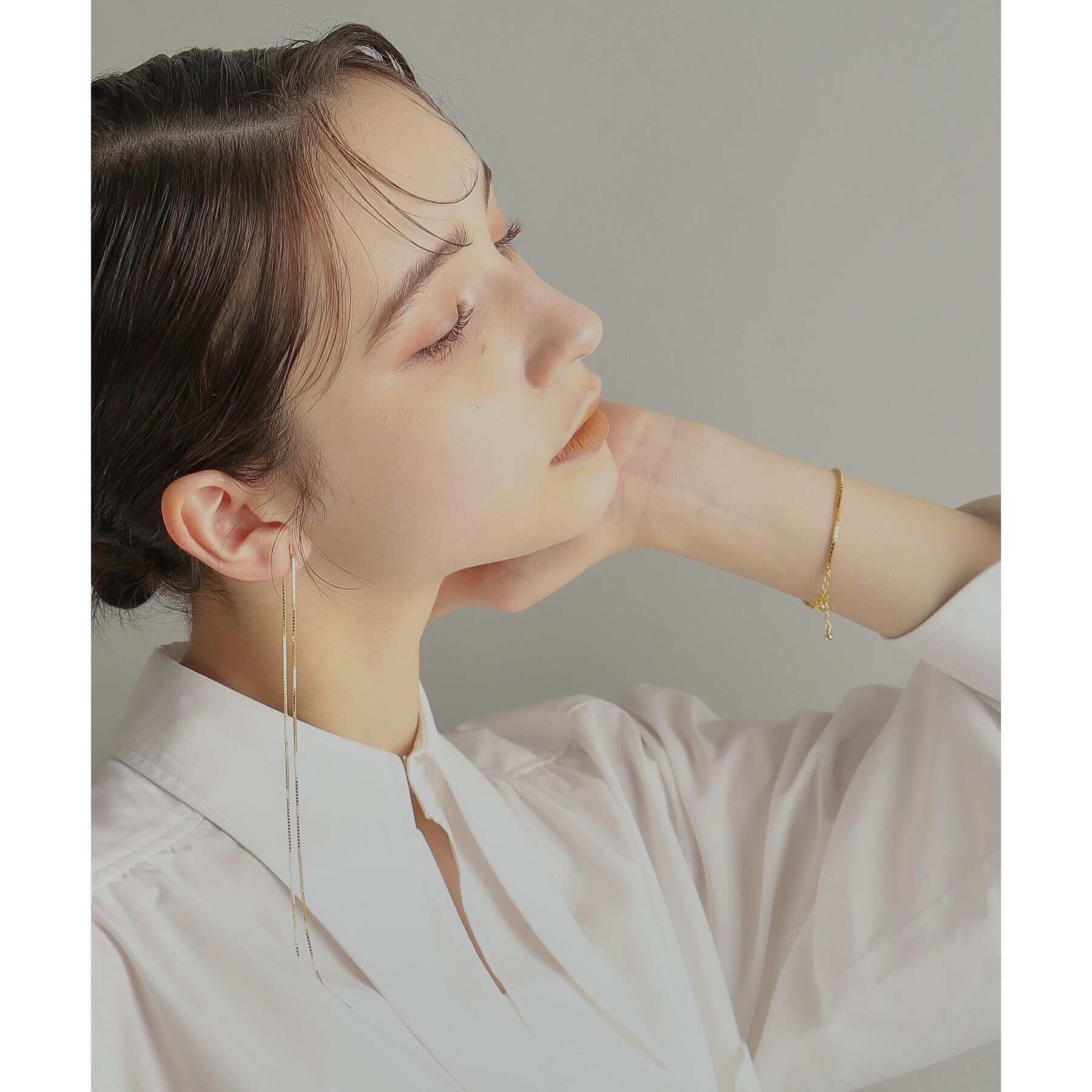 COCOSHNIK ONKITSCH「シルバー デザインチェーン ベネチアンブレスレットＳ GP」|ブレスレット・バングル|