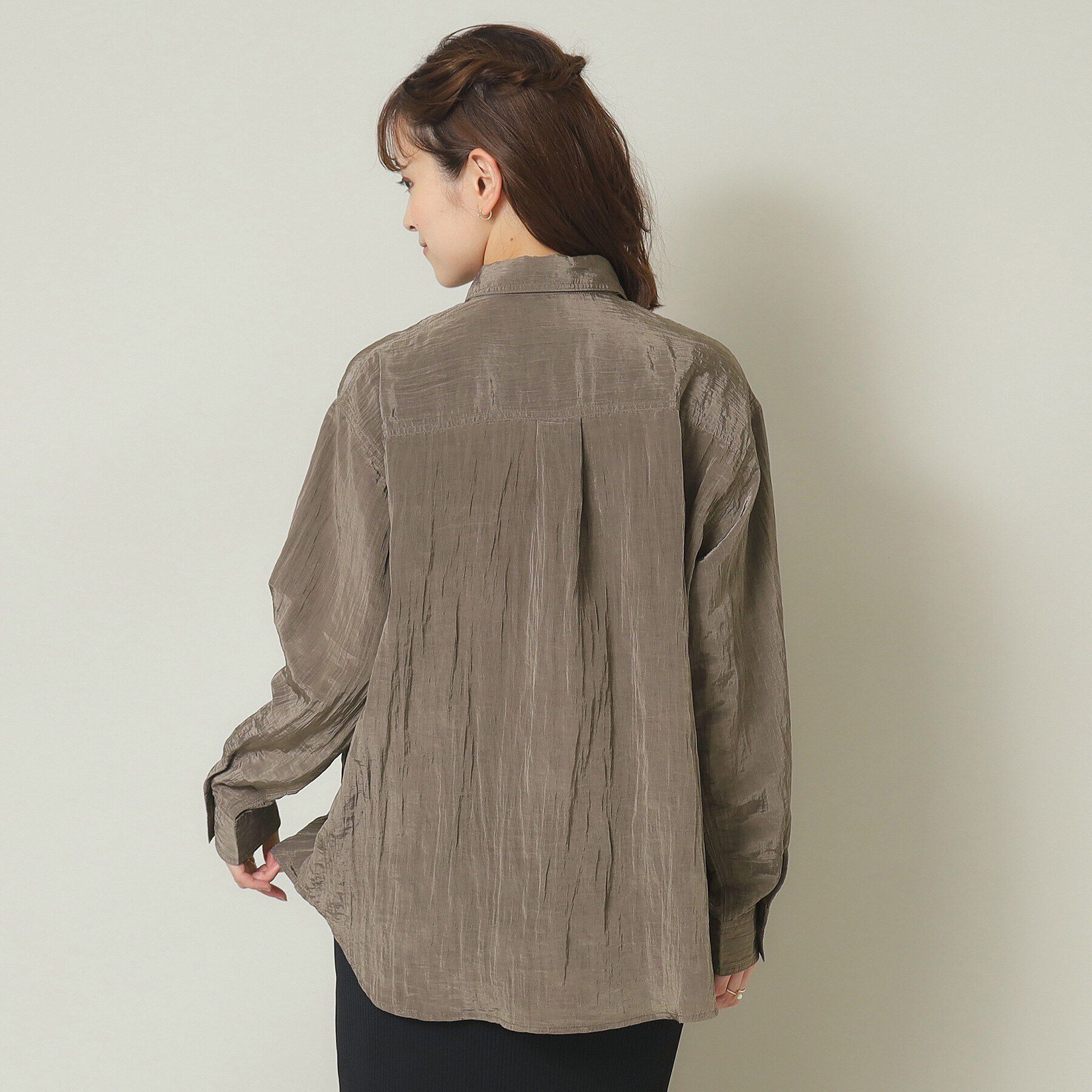 ITS&rsquo;DEMO「【羽織に／オーバーサイズ】サテン前開きブラウス」|シャツ・ブラウス|