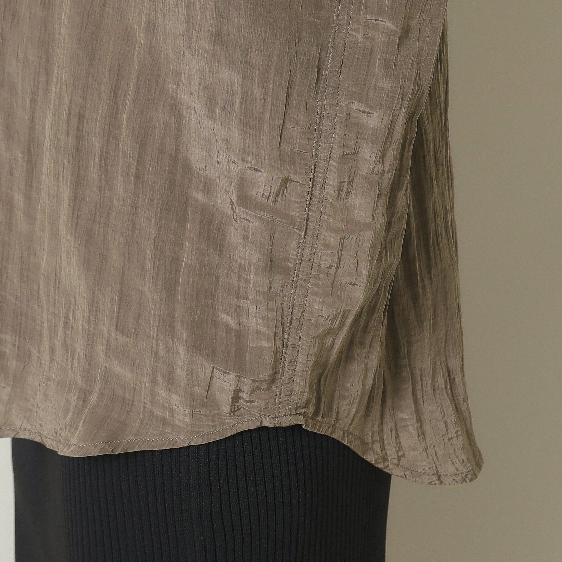 ITS&rsquo;DEMO「【羽織に／オーバーサイズ】サテン前開きブラウス」|シャツ・ブラウス|