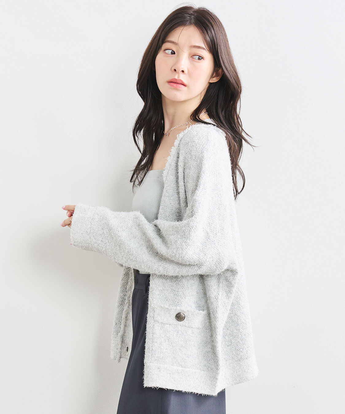 ツイーディーニットカーディガン（COCO DEAL）｜ルミネのファッション