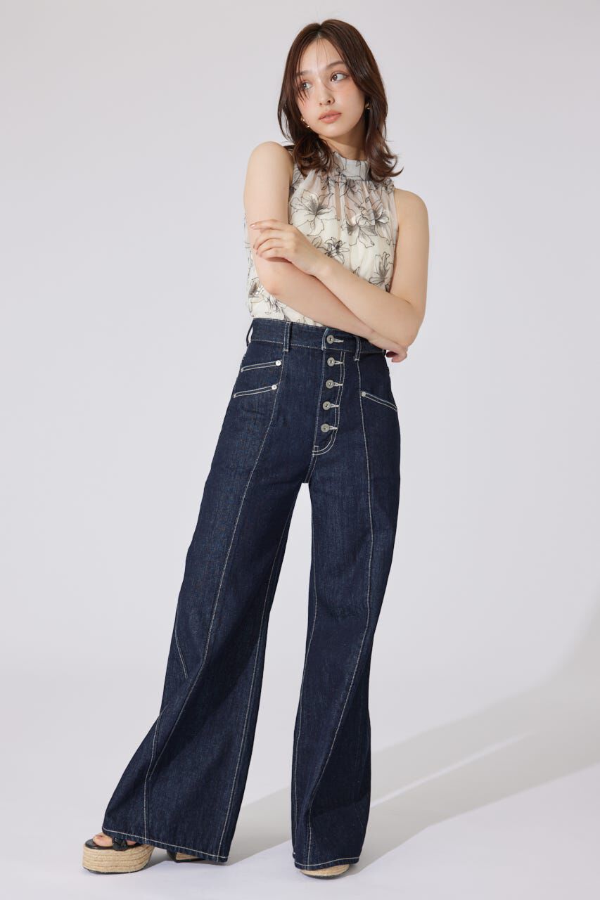 rienda「エンブロイダリーチュールブラウス」|シャツ・ブラウス|