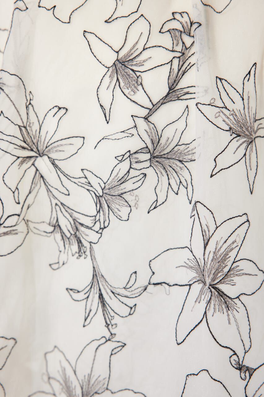 rienda「エンブロイダリーチュールブラウス」|シャツ・ブラウス|