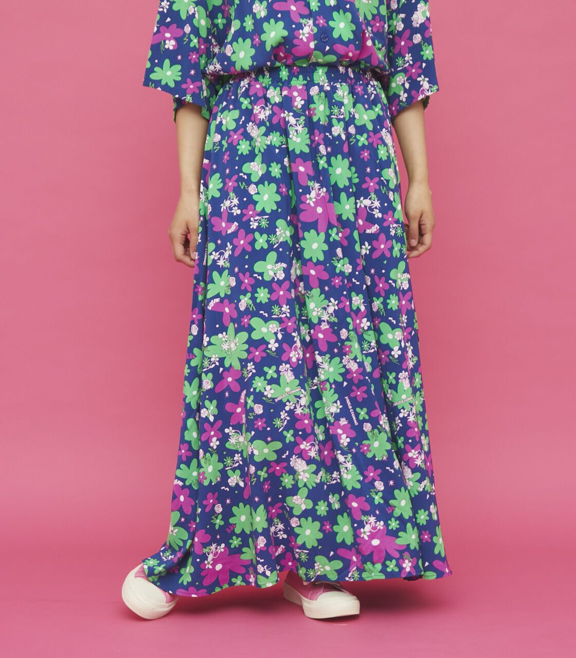 RODEO CROWNS「0528 MATT FLOWER スカート」|スカート|