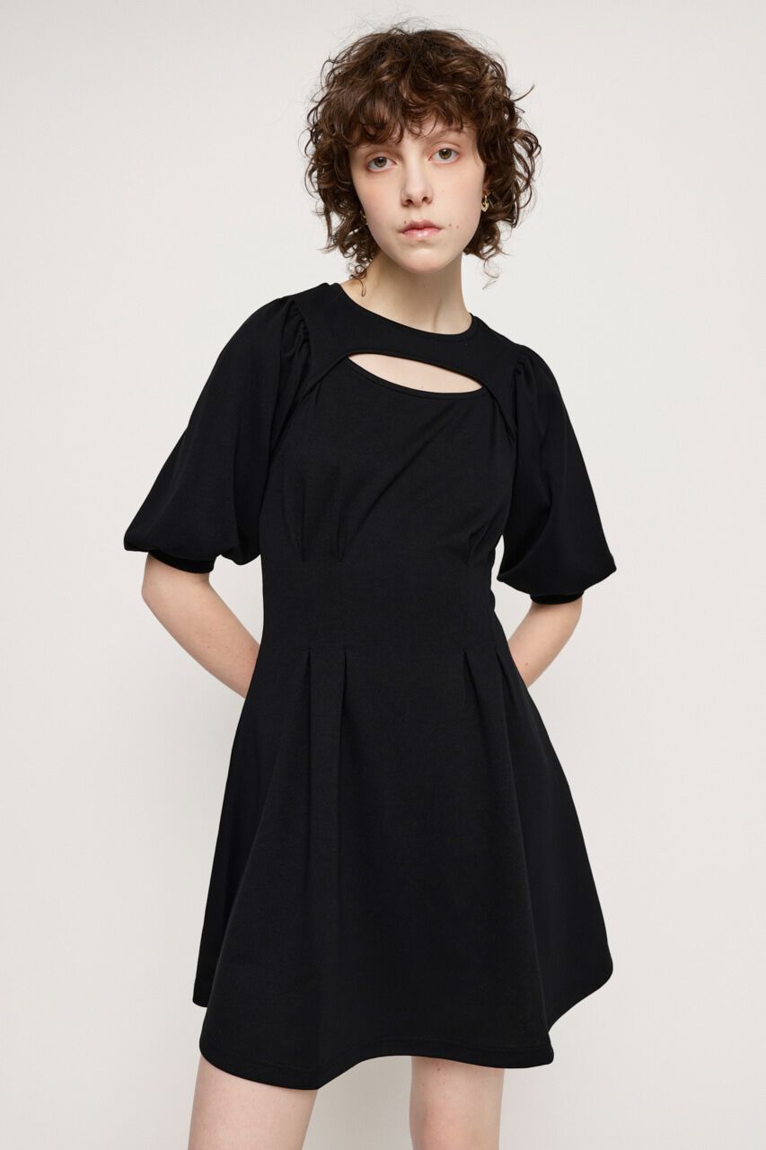 SLY「フロントオープンタックスリーブショートワンピース ミニワンピース」|ワンピース|