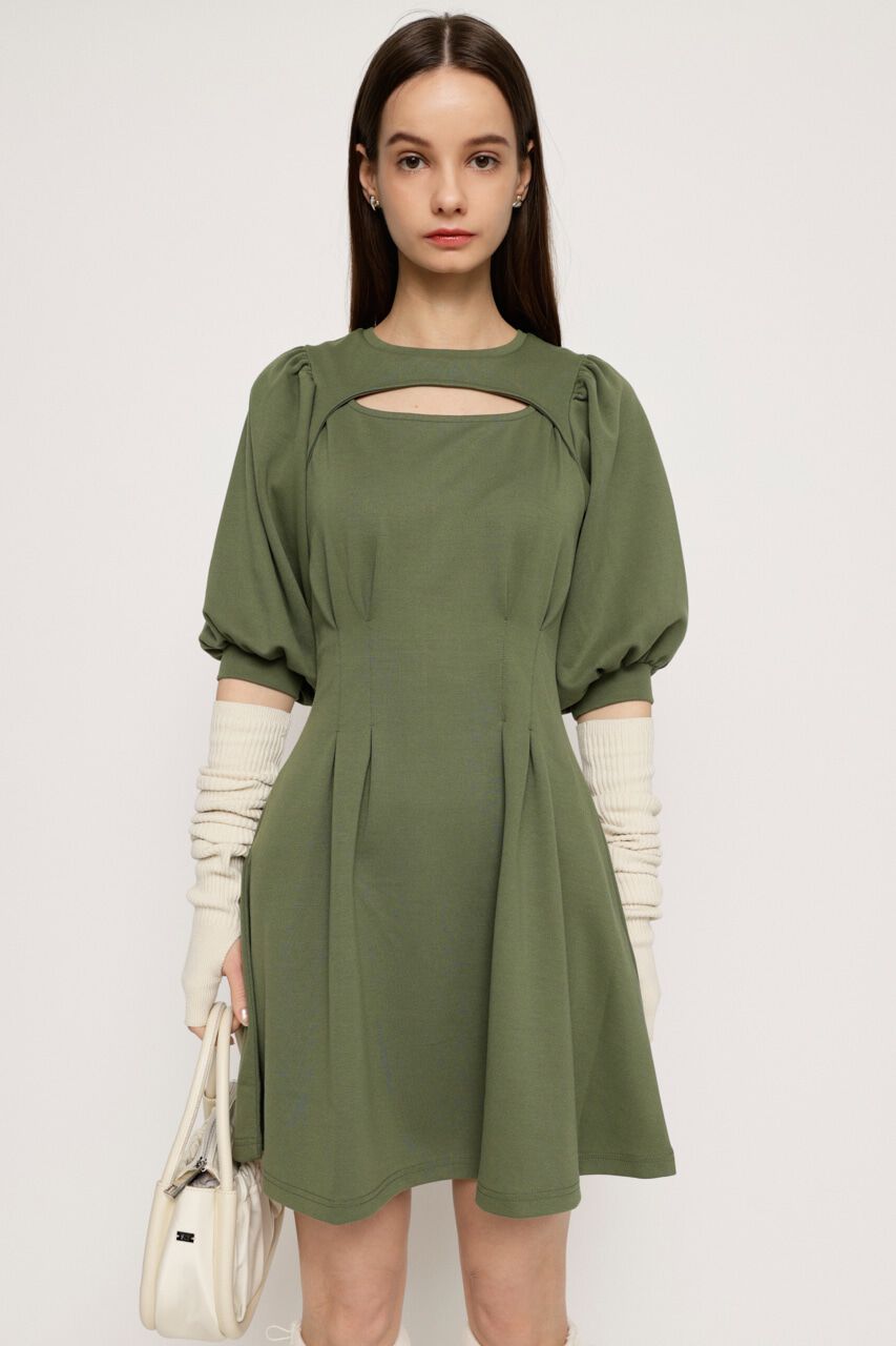 SLY「フロントオープンタックスリーブショートワンピース ミニワンピース」|ワンピース|KHA