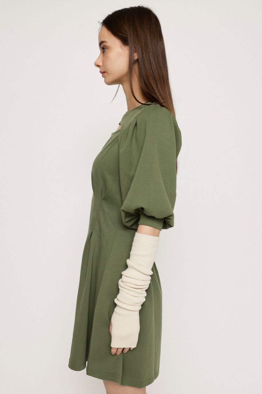 SLY「フロントオープンタックスリーブショートワンピース ミニワンピース」|ワンピース|