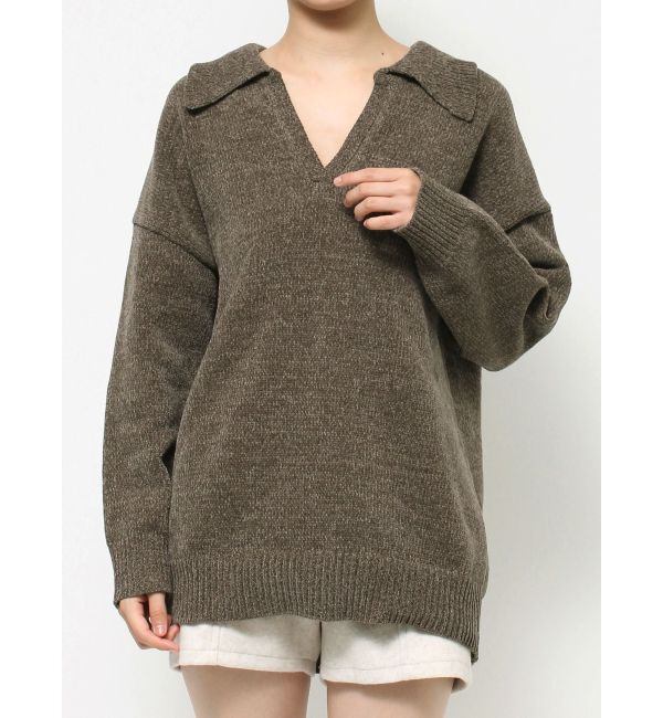 RESEXXY「スキッパールーズニットトップス」|ニット・セーター|