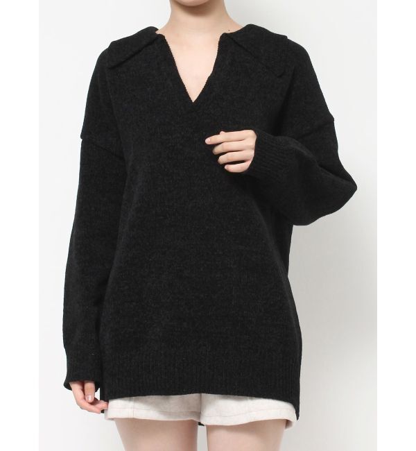 RESEXXY「スキッパールーズニットトップス」|ニット・セーター|