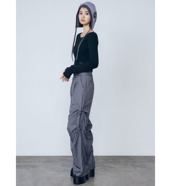 EMODA「サイドハンドリボンルーズパンツ」|その他|