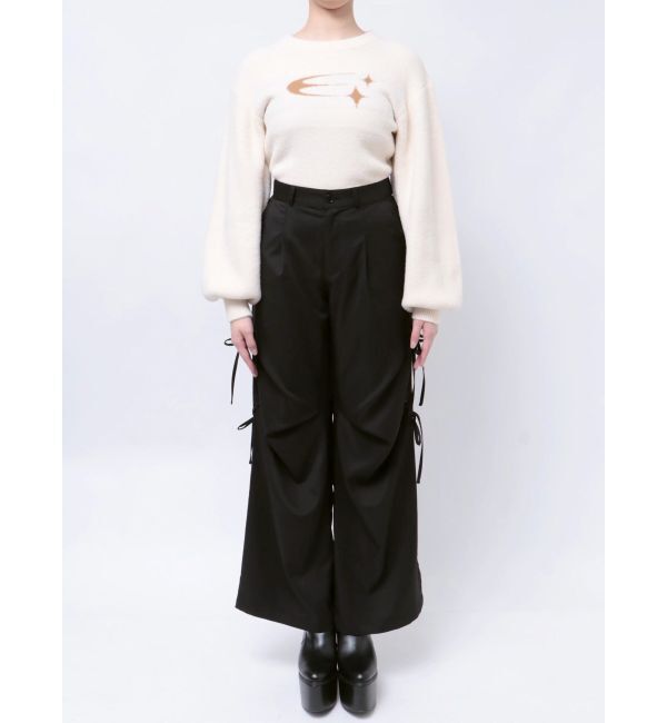 EMODA「サイドハンドリボンルーズパンツ」|その他|