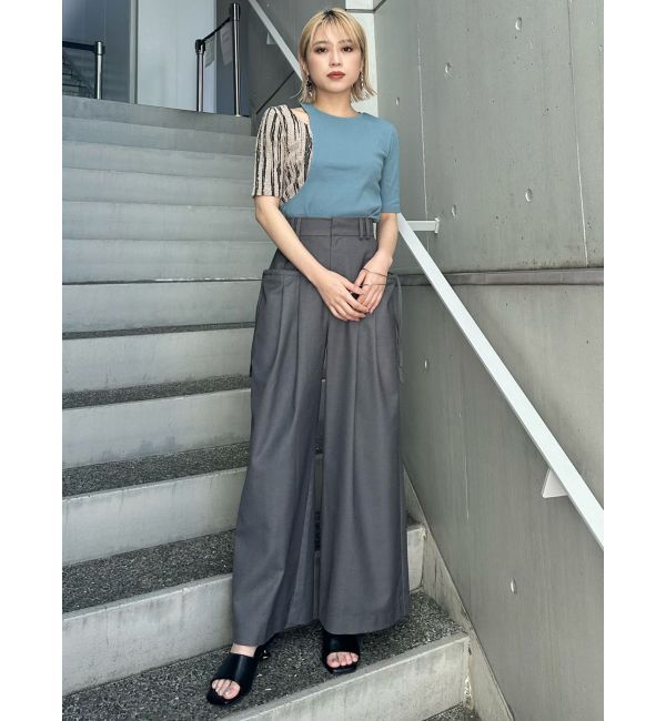 MURUA「ドッキングカットアウトトップス」|Tシャツ・カットソー|