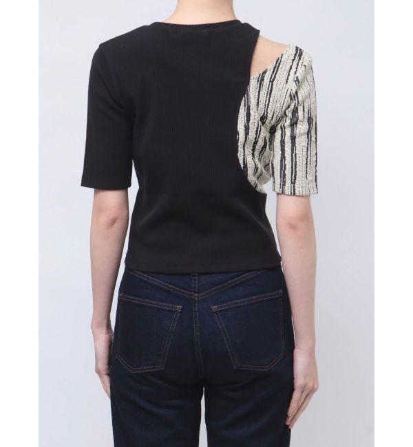 MURUA「ドッキングカットアウトトップス」|Tシャツ・カットソー|