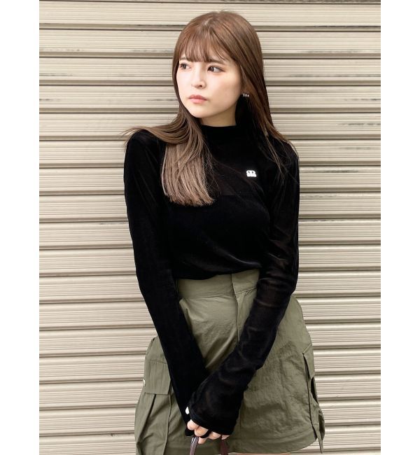 MURUA「フロッキーロゴプレートトップス」|Tシャツ・カットソー|