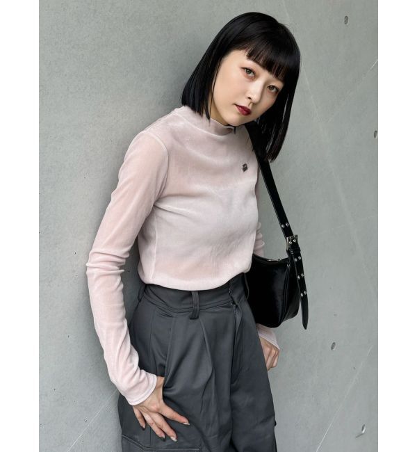 MURUA「フロッキーロゴプレートトップス」|Tシャツ・カットソー|