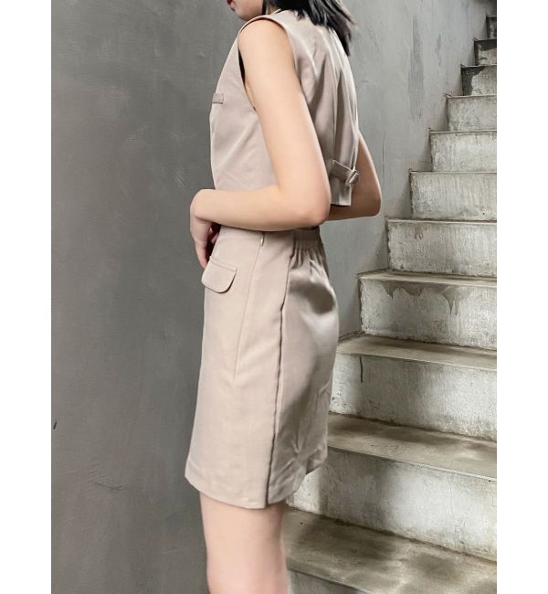 MURUA「マニッシュベストミニワンピース」|ワンピース|