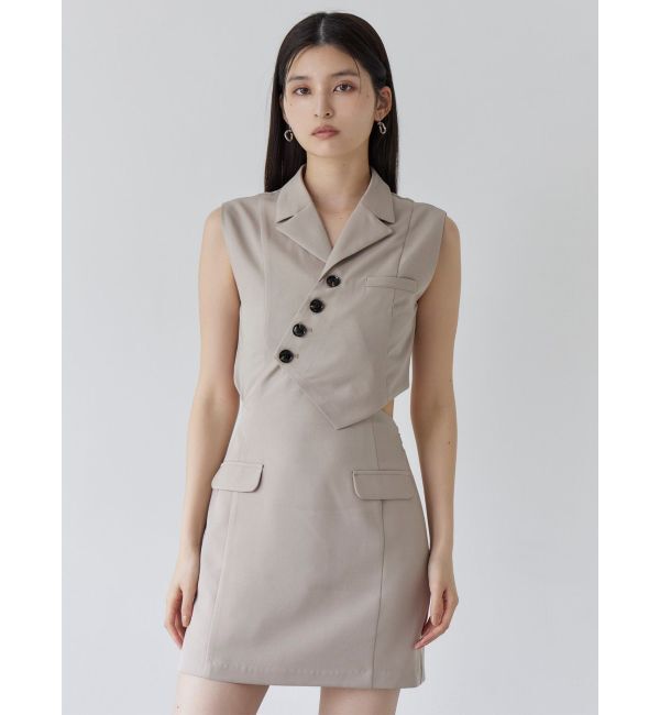 MURUA「マニッシュベストミニワンピース」|ワンピース|