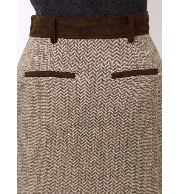 MURUA「MIXパターンスリットナロースカート」|スカート|