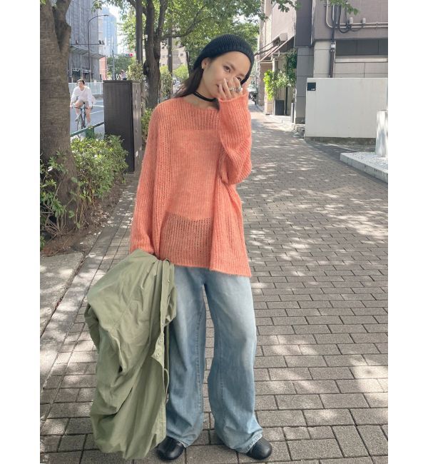 Ungrid「透かし編みル－ズニット」|ニット・セーター|