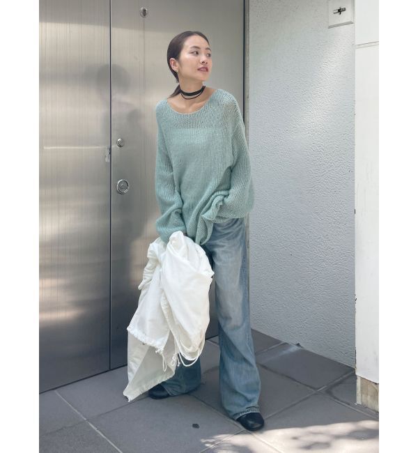 Ungrid「透かし編みル－ズニット」|ニット・セーター|