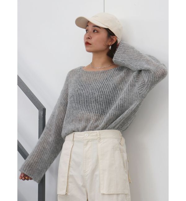 Ungrid「透かし編みル－ズニット」|ニット・セーター|
