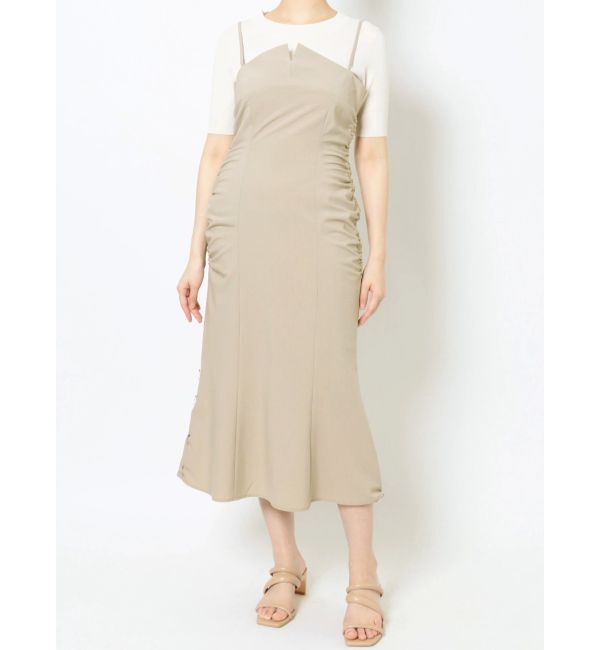 LAGUNAMOON「ギャザーナローキャミワンピース」|ワンピース|