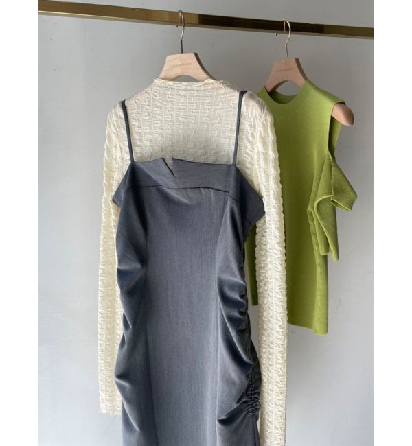 LAGUNAMOON「ギャザーナローキャミワンピース」|ワンピース|