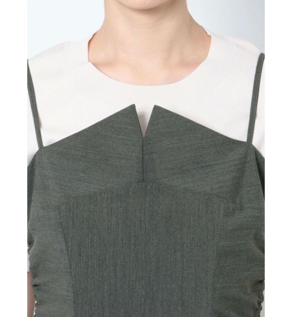 LAGUNAMOON「ギャザーナローキャミワンピース」|ワンピース|