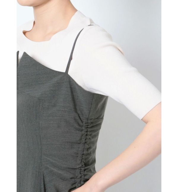 LAGUNAMOON「ギャザーナローキャミワンピース」|ワンピース|